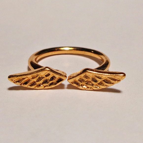 NEW!💙💎💛GOLDEN😇ANGEL😇WINGS! RINGLET!💛💎💙OPEN - Picture 6 of 8